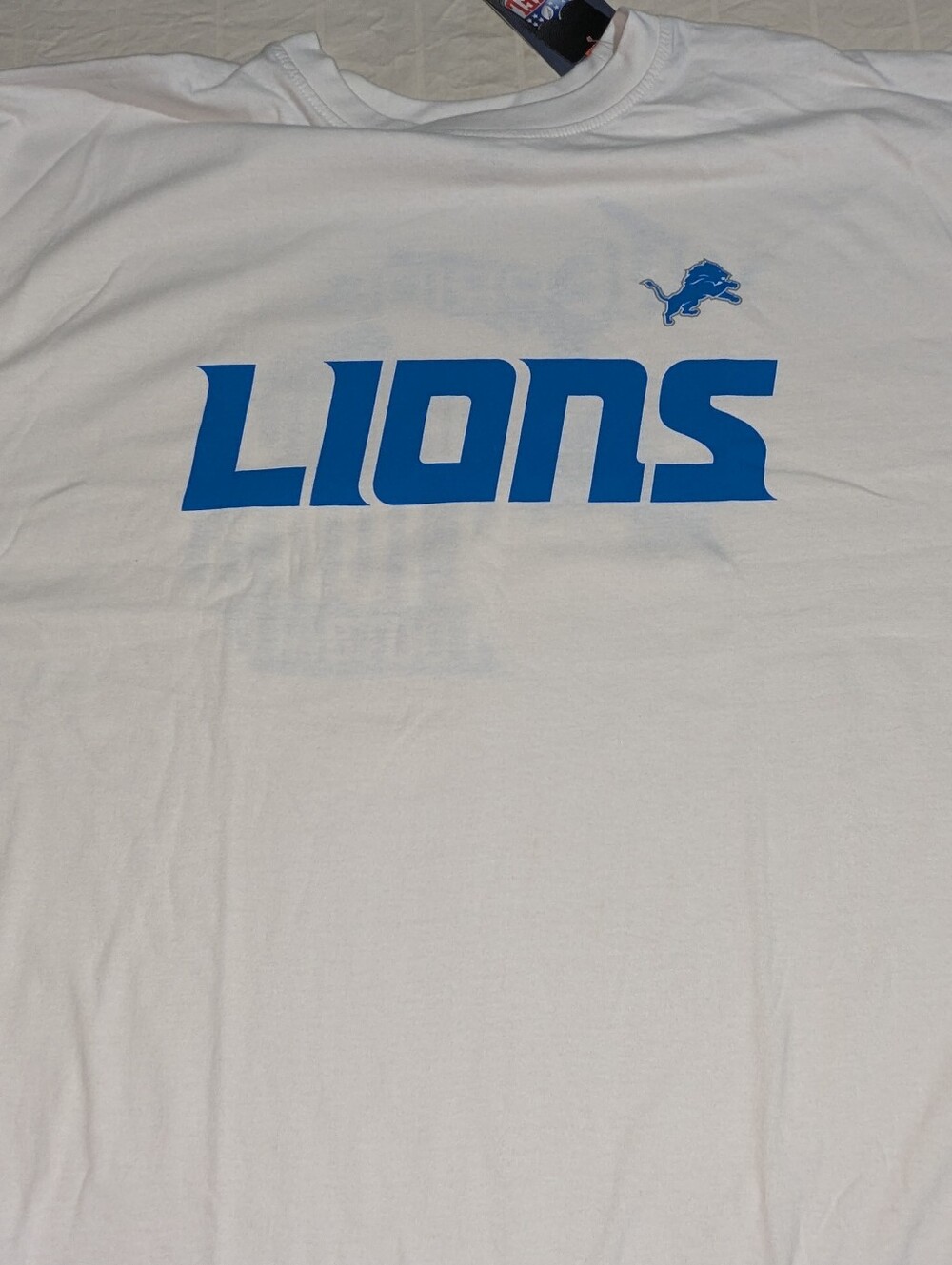 NWT Fanatics Detroit Lions White Graphic Tee Big & Tall Size 5XL NFL